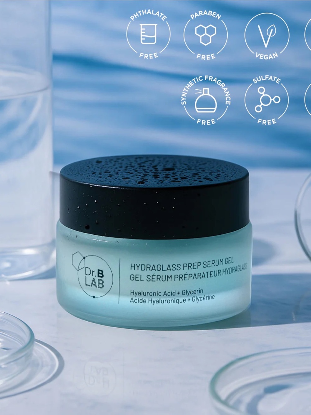 Dr B Labs Hydraglass Prep Serum Gel Nourishing Face Oil Dr Brandt skincare BNIB - Picture 8 of 9
